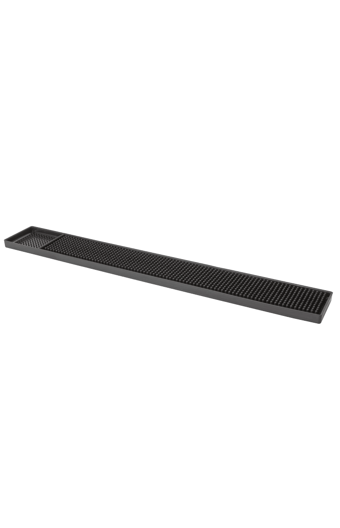 Deluxe Black Rubber Bar Mat 24 x 3 inches