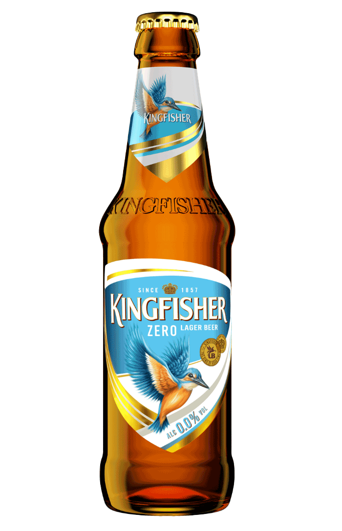Kingfisher Zero 0.0% Alcohol Free Lager Beer 330ml