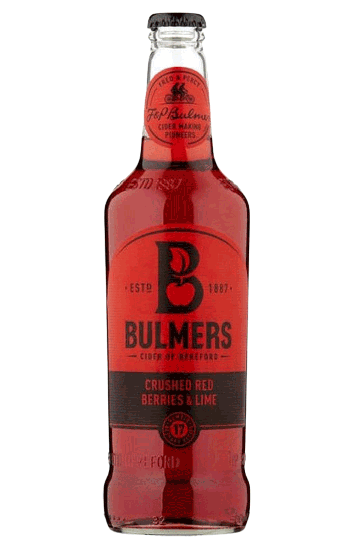BULMERS CRUSHED RED BERRIES & LIME 12 X 500ML
