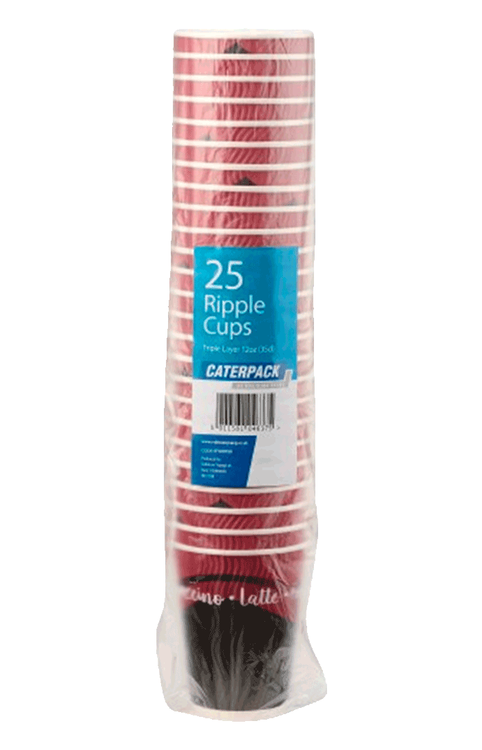 Caterpack Ripple Coffee Cups 12oz