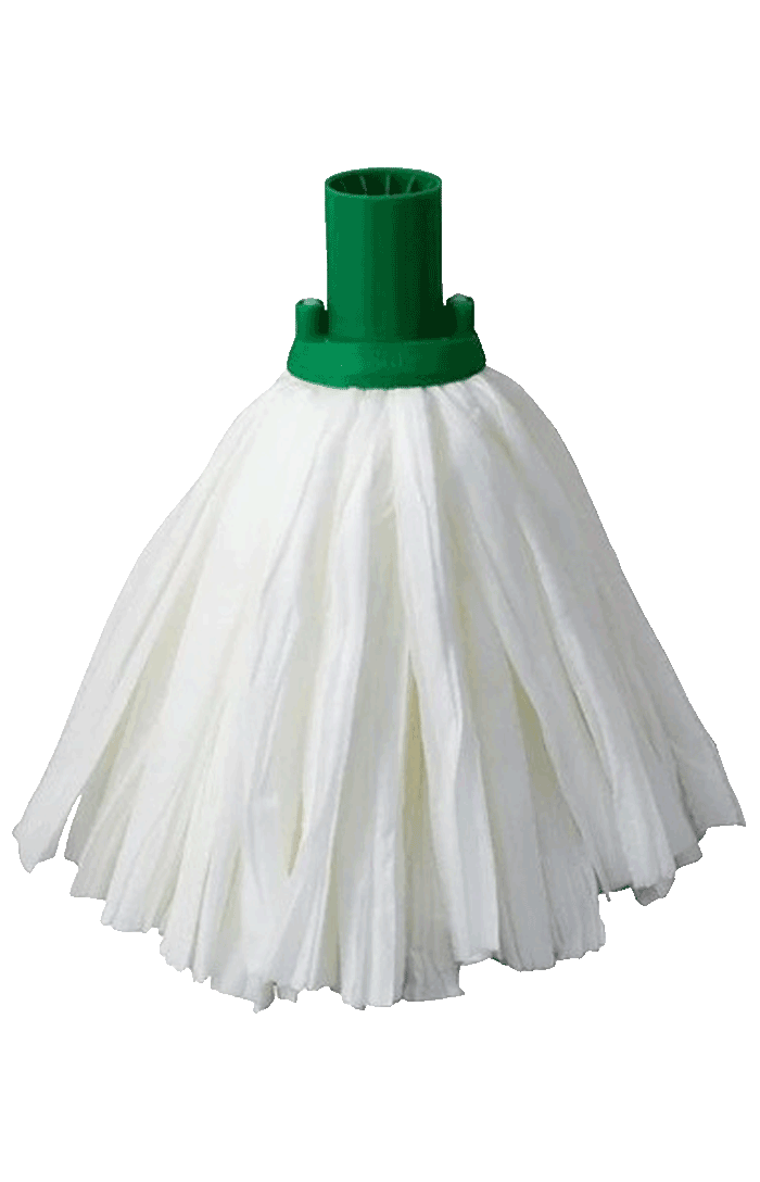 Super White Coloured Socket Mop - Green