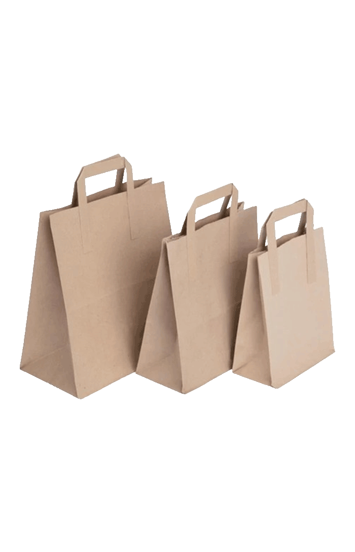 Brown Paper Takeaway bags Large