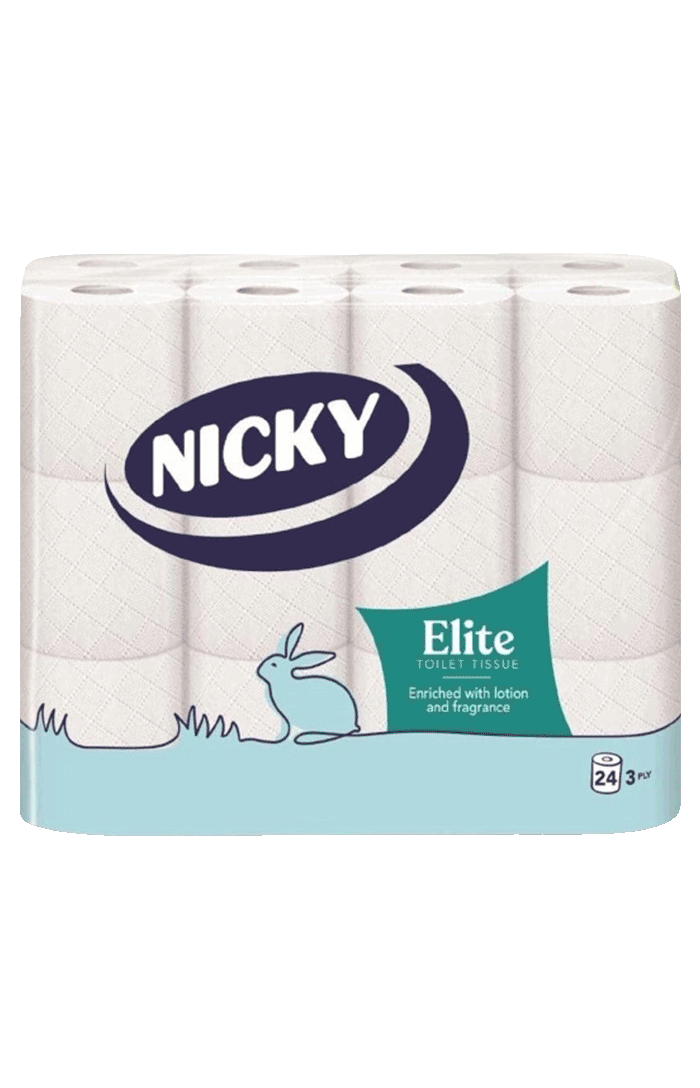 Nicky Elite White Scented Toilet Tissue Roll