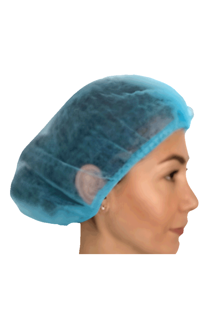Blue Head Mop Cap Hair Net