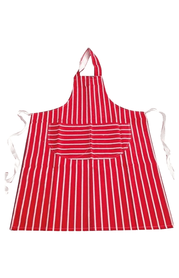 Butchers Style Catering Apron Red
