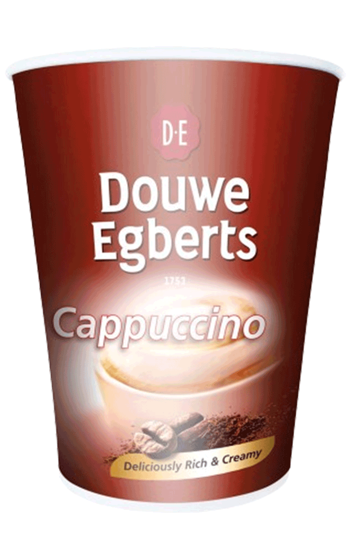 Douwe Egberts Cappuccino 12oz In Cup Drink