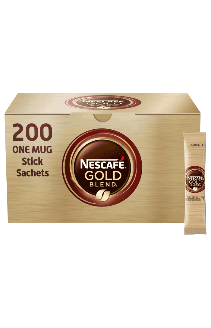 NESCAFE Gold Blend Instant Coffee Sachets 200 x 1.8g Sticks