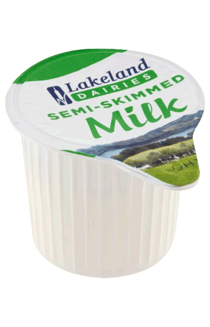 Lakeland Dairies Semi-Skimmed UHT Milk Portions 12ml