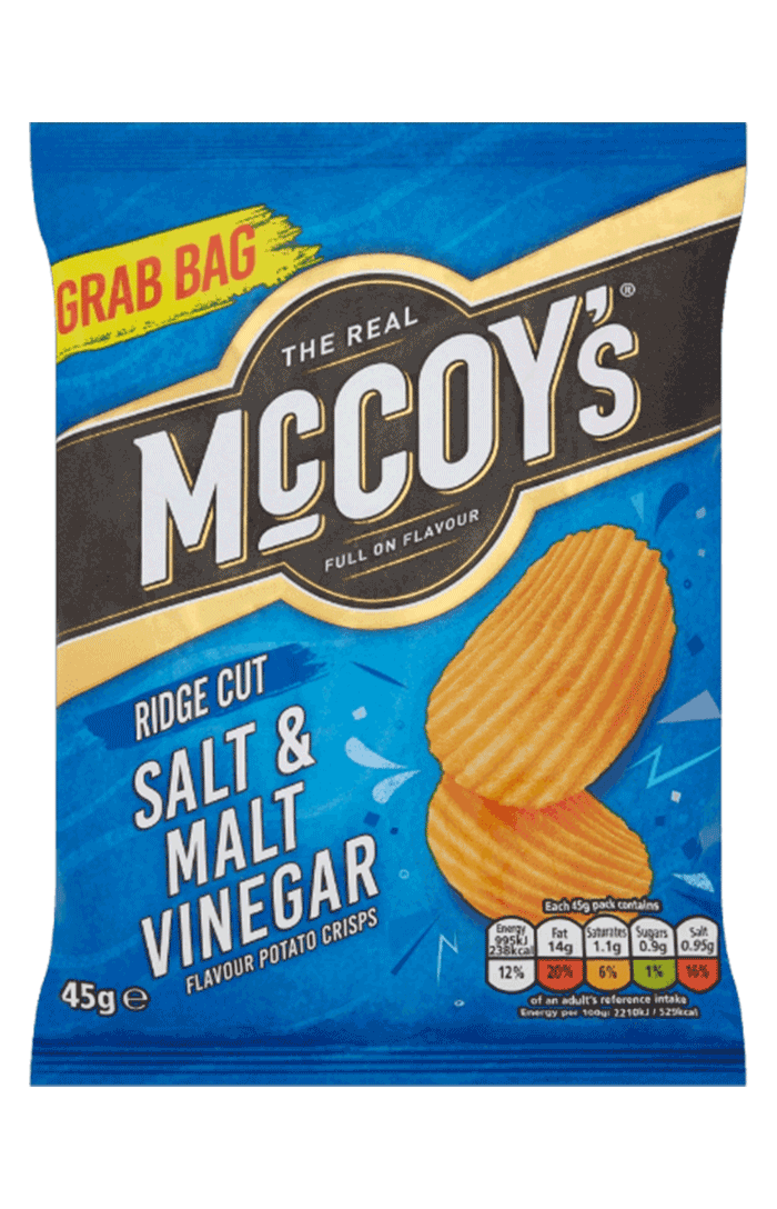 McCoy's Salt & Malt Vinegar Grab Bag Crisps 45g