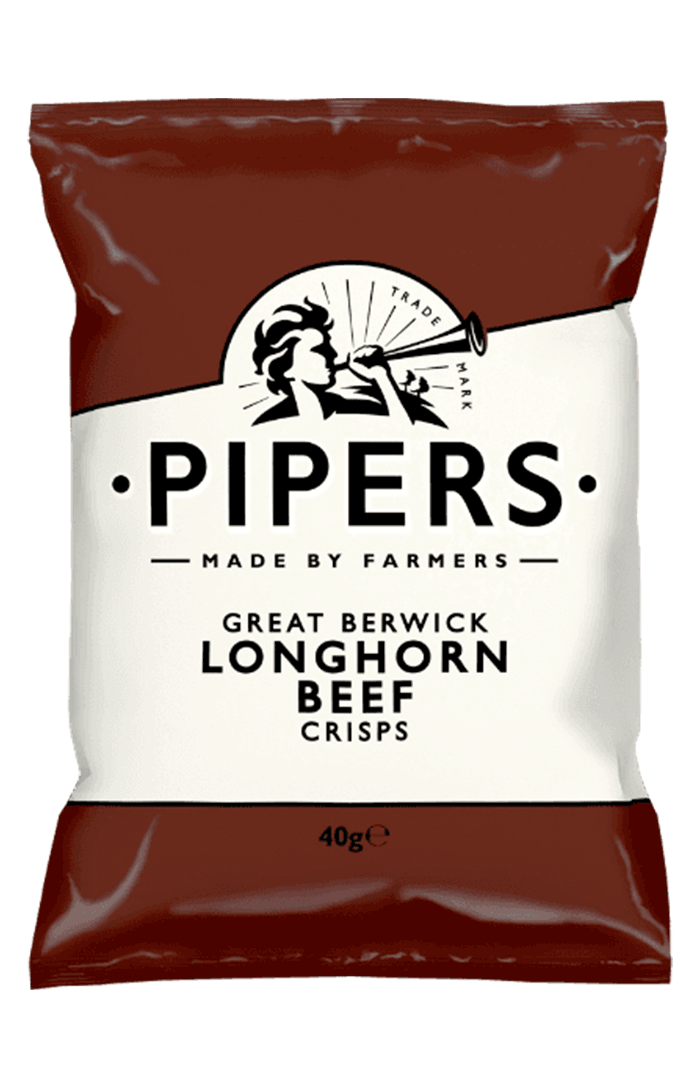 Pipers Great Berwick Longhorn Beef Crisps 40g