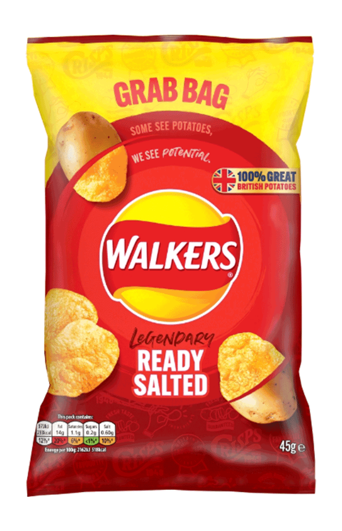 Walkers Ready Salted Crisps 45g