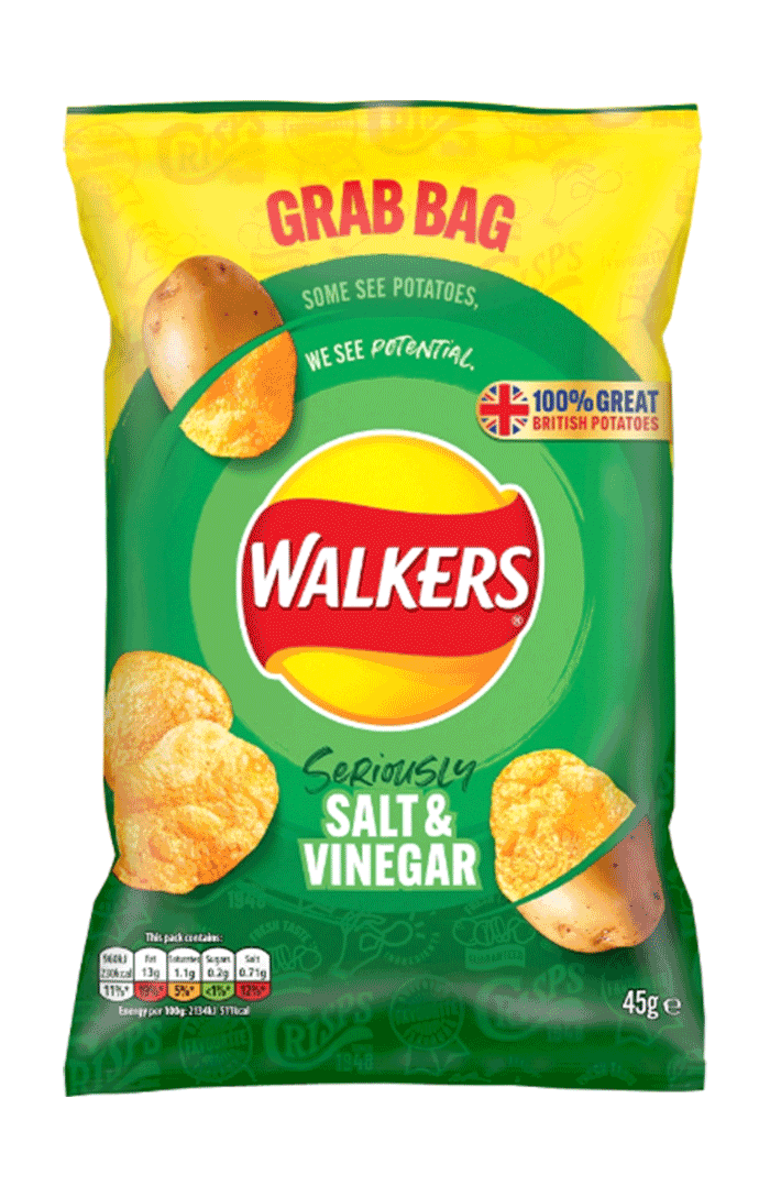 Walkers Salt & Vinegar Crisps 45g