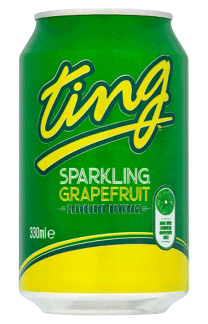 TING SPARKLING GRAPEFRUIT FLAVOURED CAN 24 X 330ML