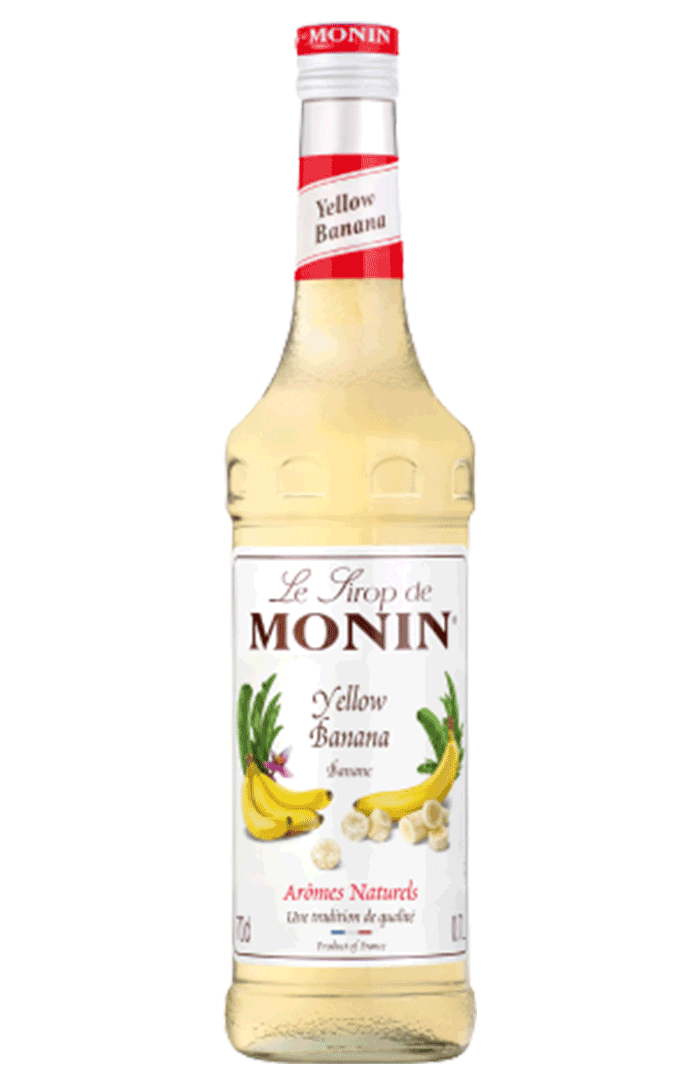 MONIN YELLOW BANANA SYRUP 70CL