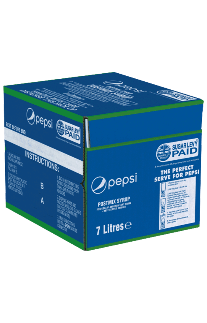 PEPSI COLA POSTMIX SYRUP BAG-IN-BOX 7L