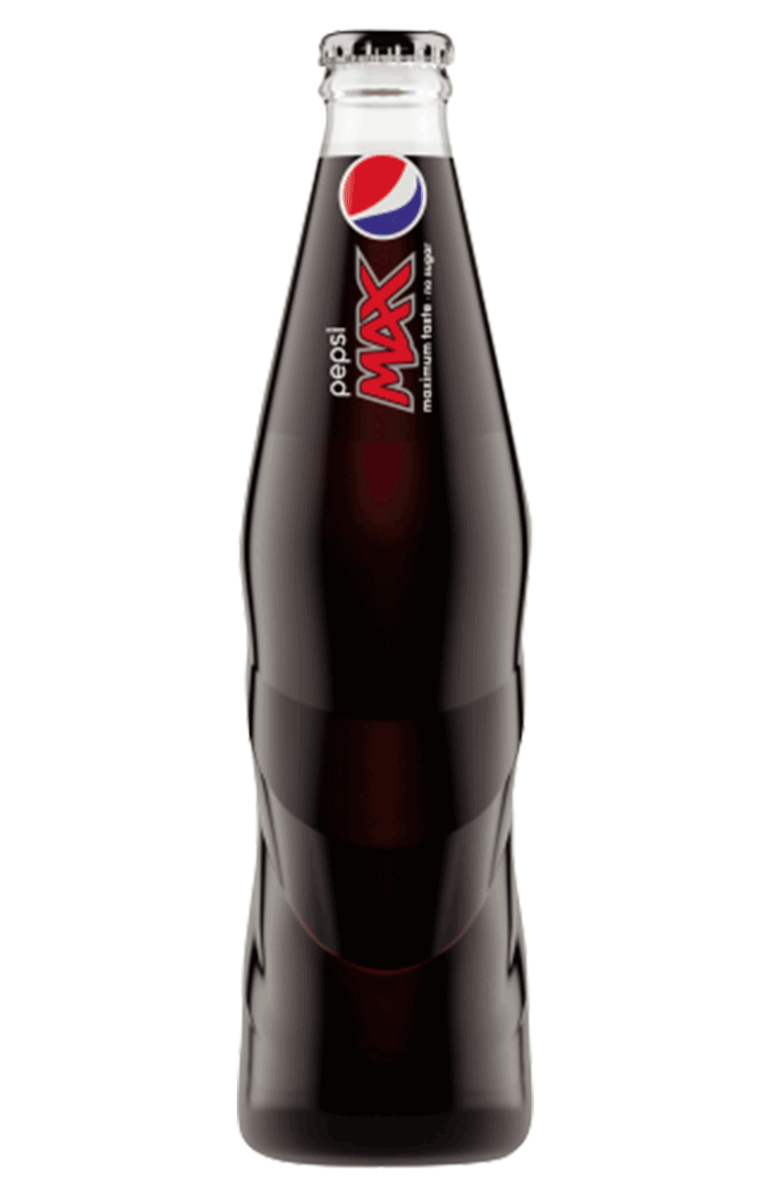 PEPSI MAX NO SUGAR GLASS BOTTLES 24 X 330ML