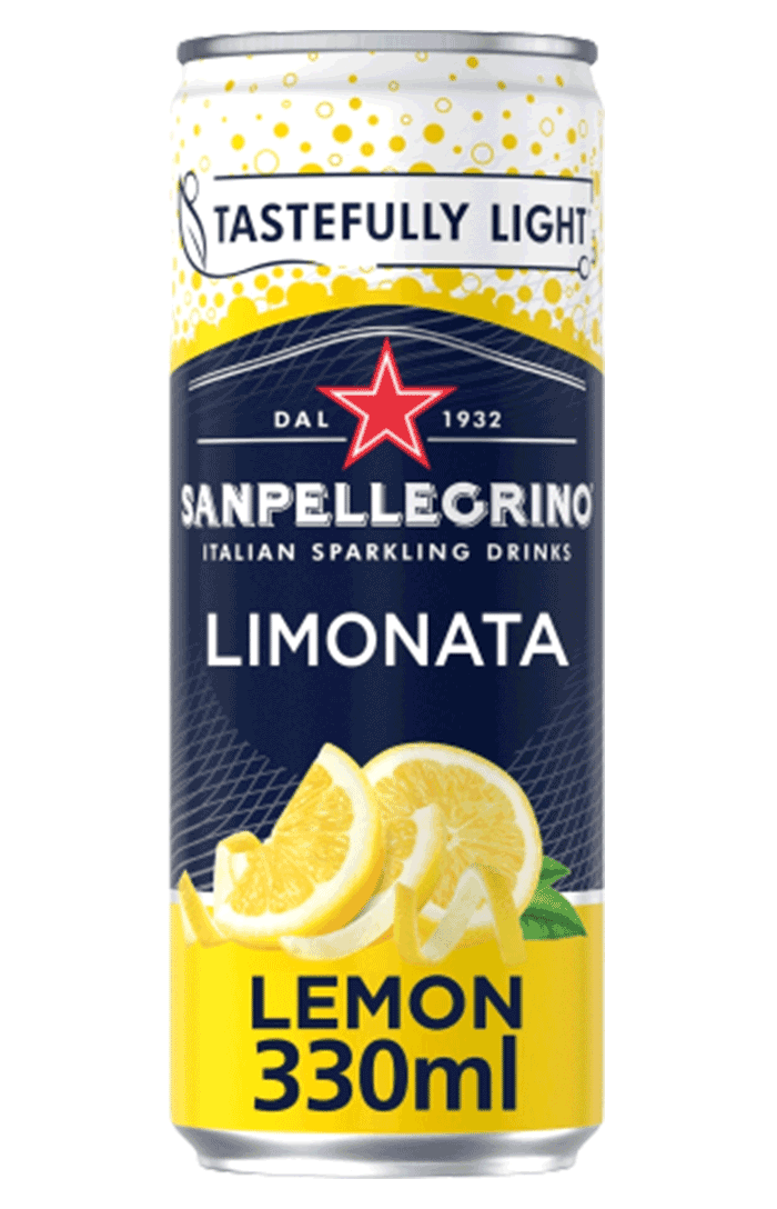 SAN PELLEGRINO LEMON LIMONATA CAN 24 X 330ML