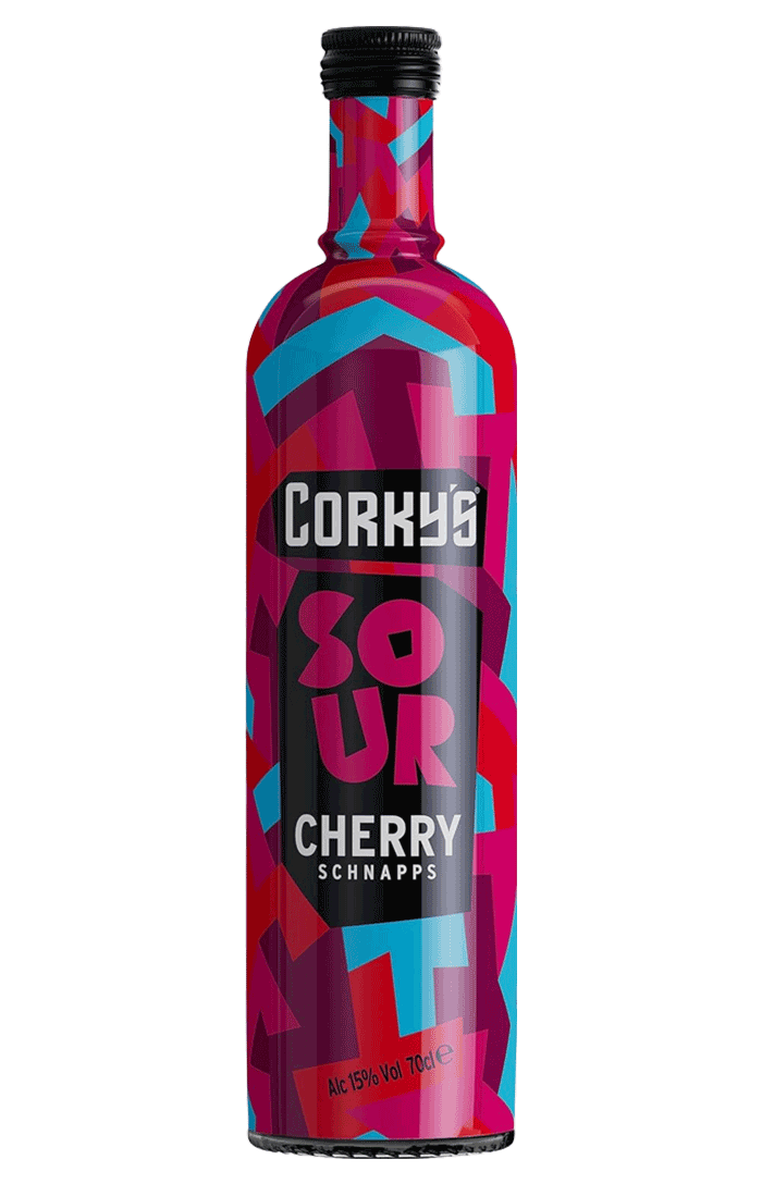 CORKYS SOUR CHERRY SCHNAPPS 70CL