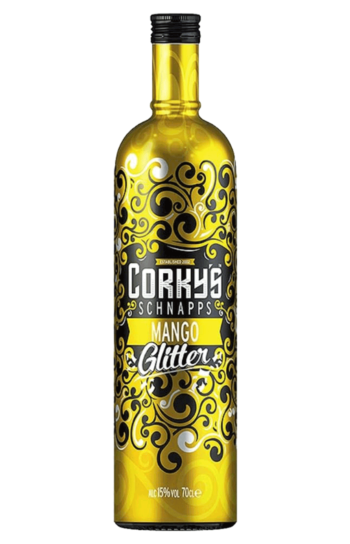 CORKYS MANGO GLITTER SCHNAPPS 70CL