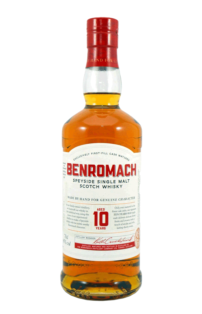 Benromach 10 Years Old Speyside Single Malt Scotch Whisky 70cl