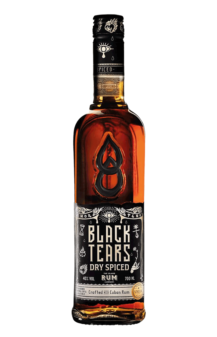 Black Tears Dry Spiced Rum 70cl