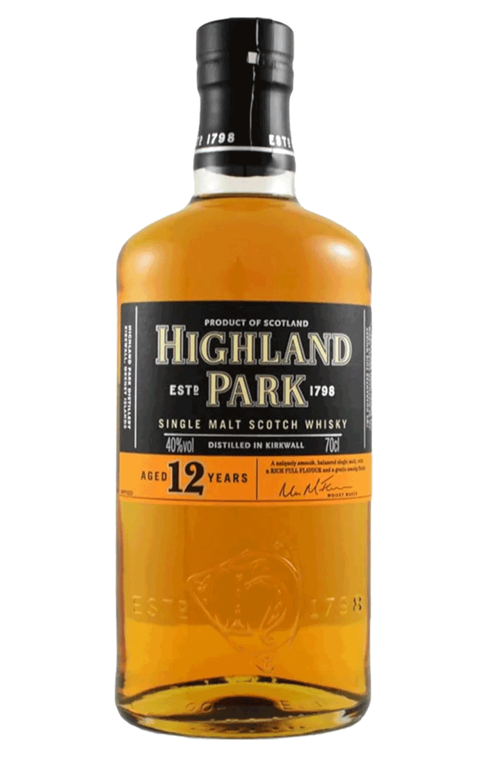 HIGHLAND PARK 12 YEAR OLD SINGLE MALT SCOTCH WHISKY 70CL