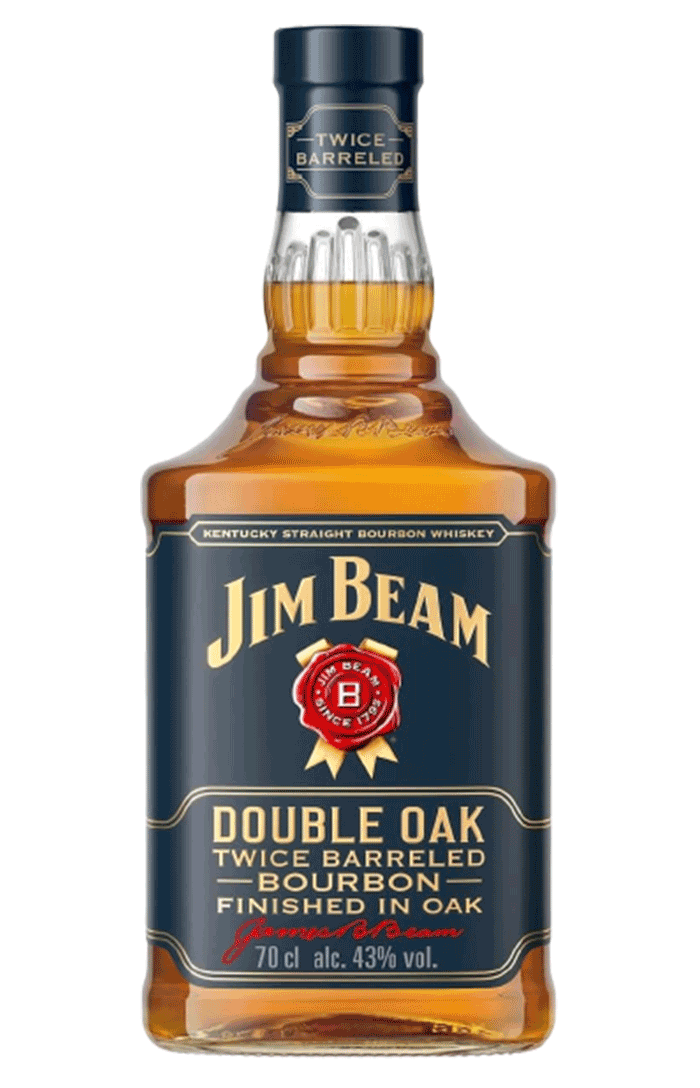 JIM BEAM DOUBLE OAK TWICE BARRELED WHISKEY 70CL