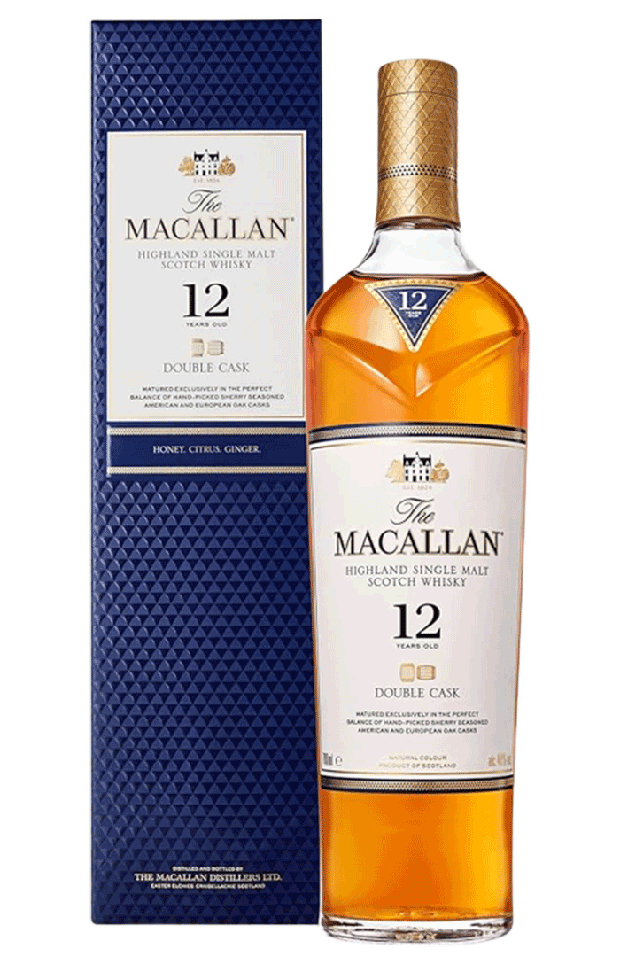 THE MACALLAN DOUBLE CASK 12 YEARS OLD SINGLE MALT SCOTCH WHISKY 70CL