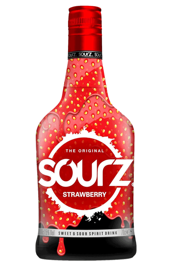 SOURZ STRAWBERRY LIQUEUR 70CL