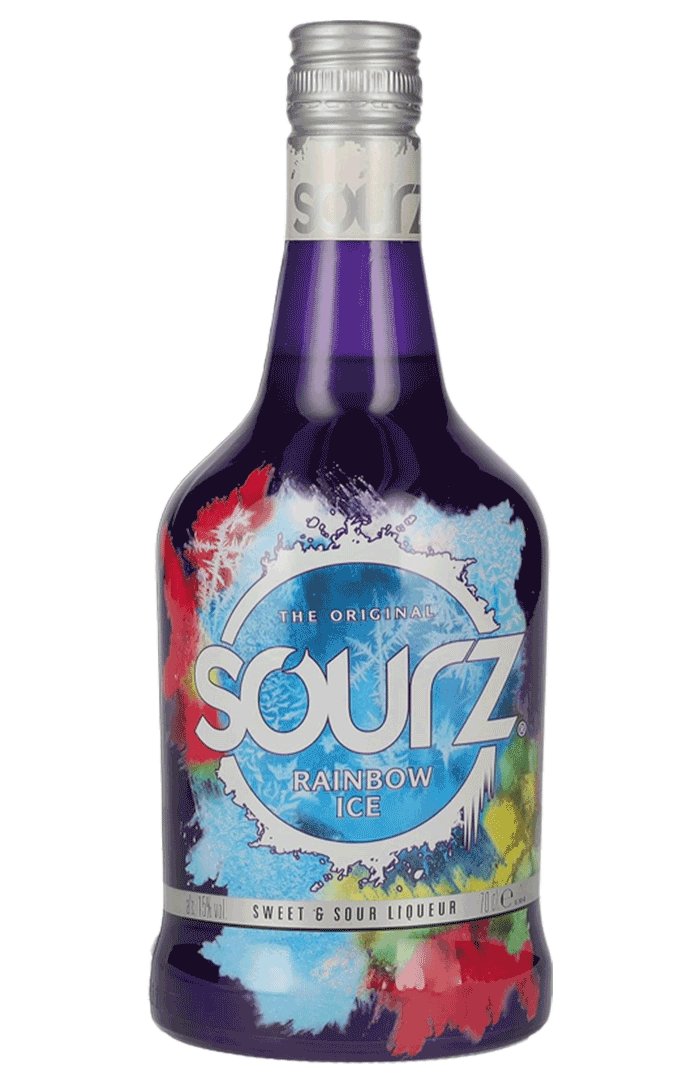 SOURZ RAINBOW ICE LIQUEUR 70CL