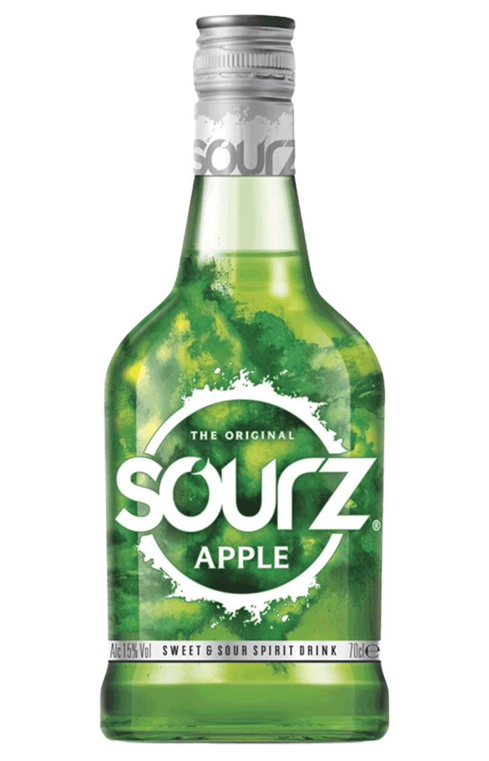 SOURZ GREEN APPLE LIQUEUR 70CL