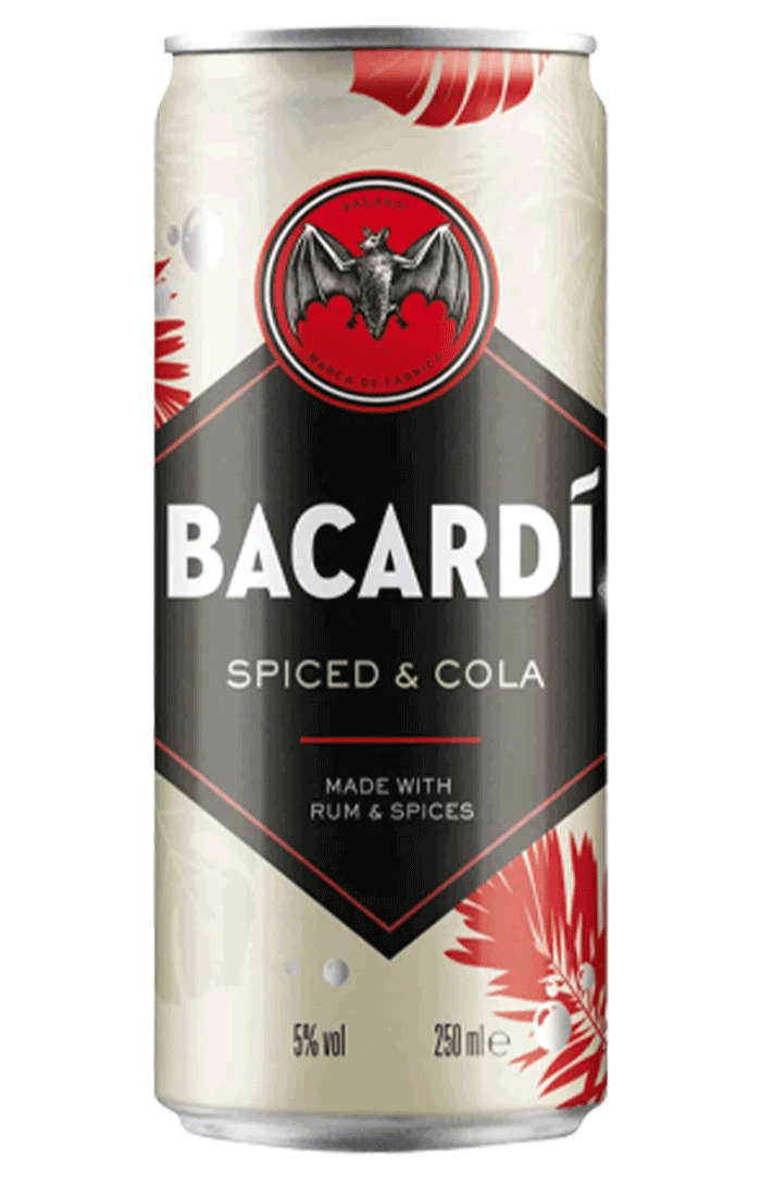 BACARDI SPICED RUM AND COLA