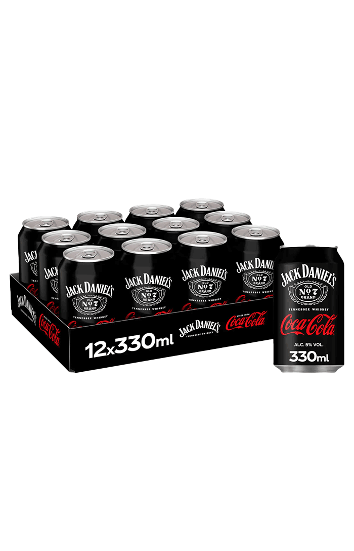 JACK DANIELS  COLA CANS 330 ML X 12