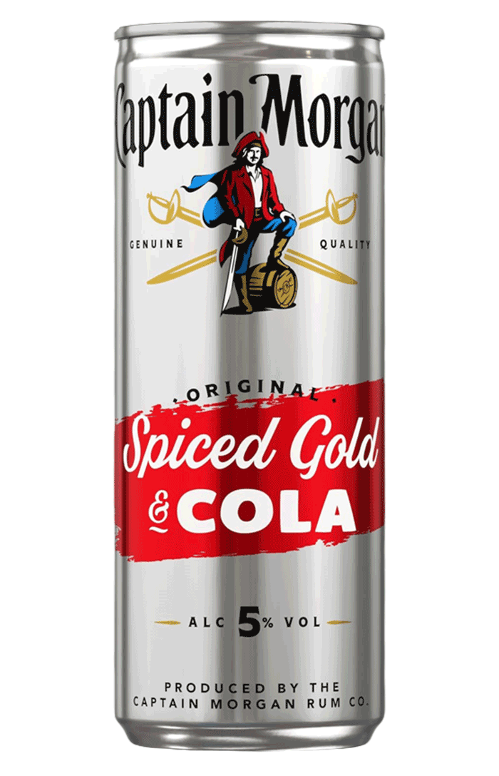 CAPTAIN MORGAN SPICED GOLD RUM AND COLA 250 ML
