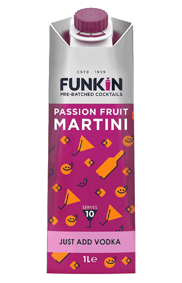 FUNKIN PASSION FRUIT MARTINI PREBATCHED 1 LITRE