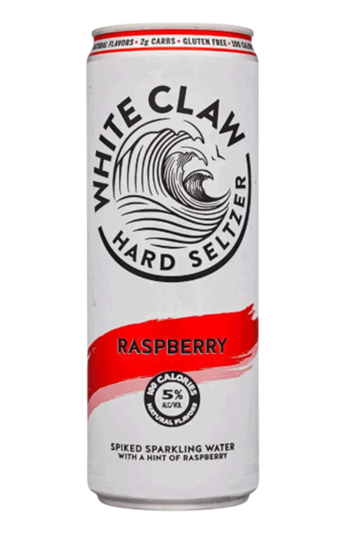 WHITE CLAW HARD SELTZER RASPBERRY