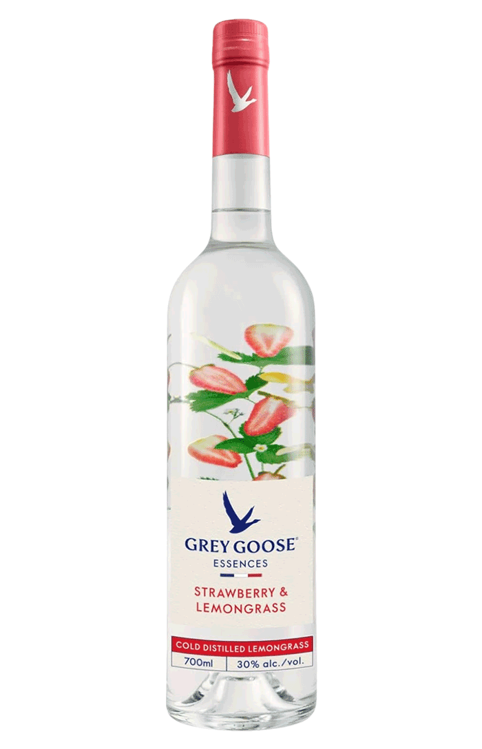 GREY GOOSE ESSENCES STRAWBERRY  LEMONGRASS NATURAL FLAVOURED VODKA 70CL