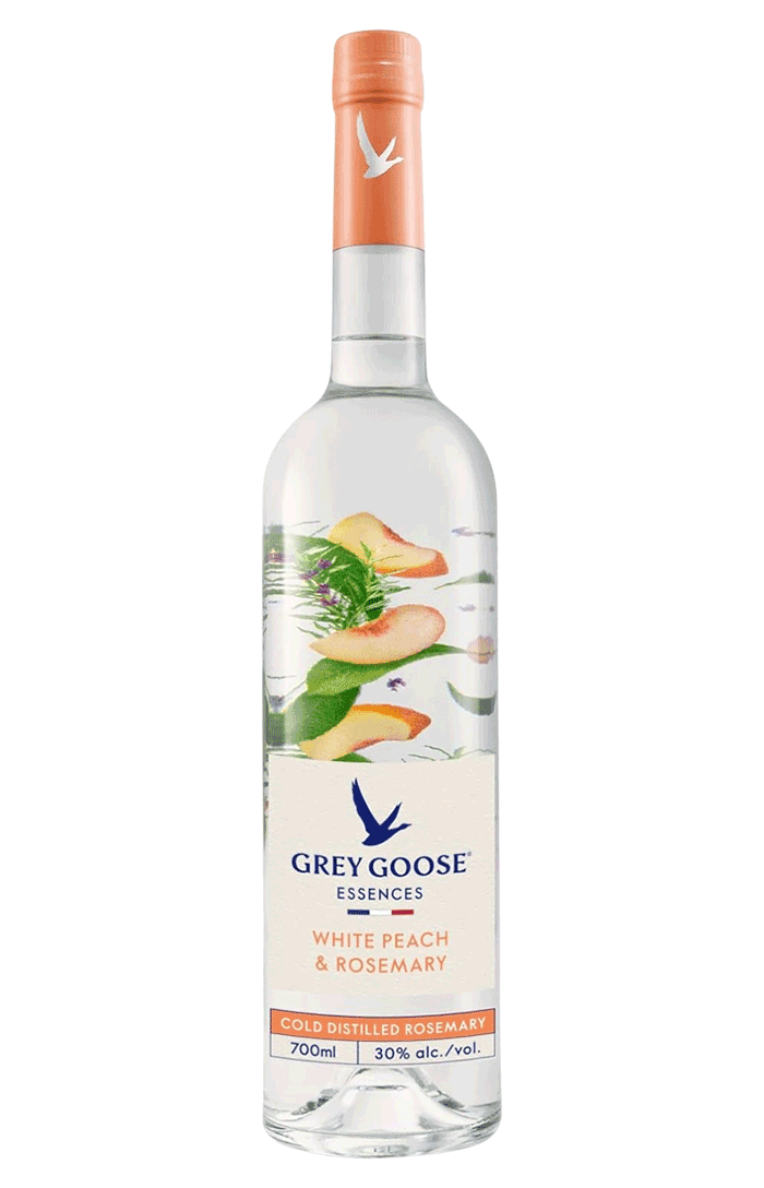 GREY GOOSE ESSENCES WHITE PEACH  ROSEMARY NATURAL FLAVOURED VODKA 70CL