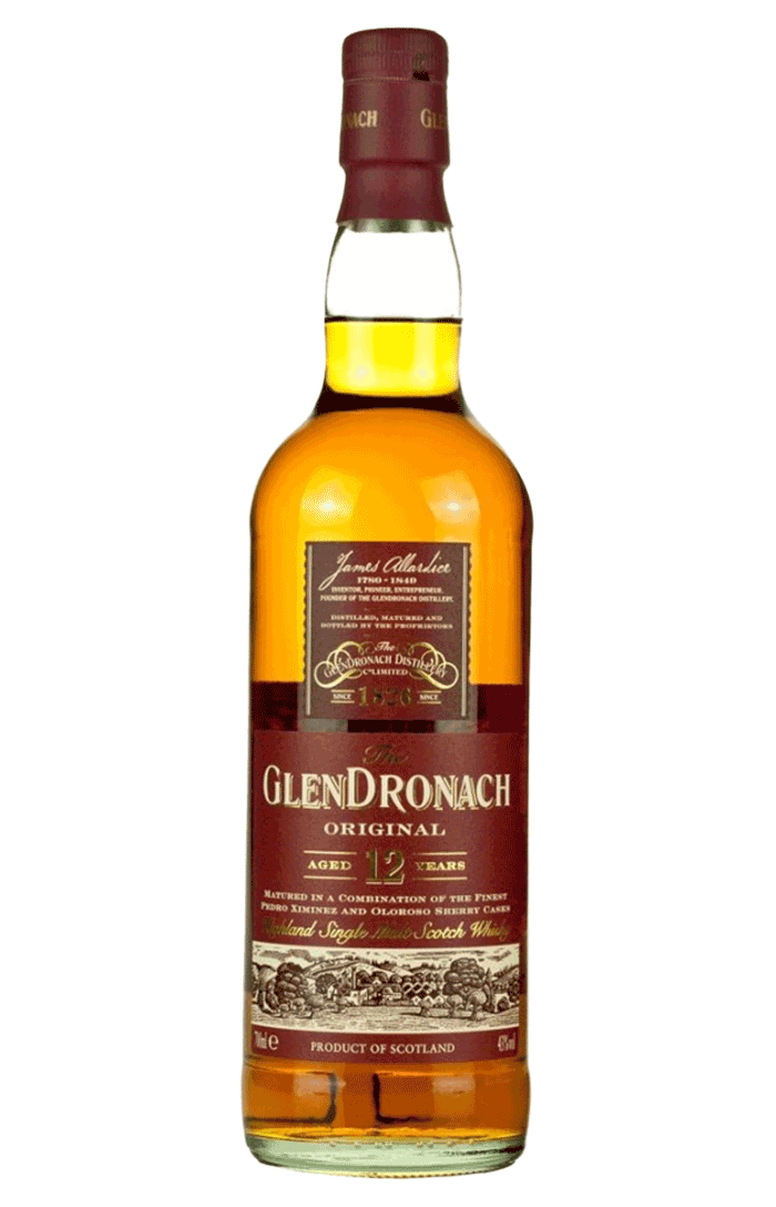 THE GLENDRONACH ORIGINAL AGED 12 YEARS SINGLE MALT SCOTCH WHISKY 70CL