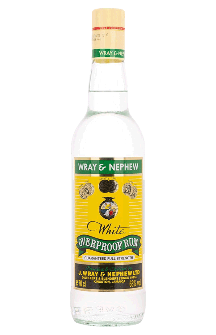 WRAY AND NEPHEW RUM 70 CL  WHITE OVERPROOF JAMAICA RUM